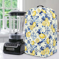 Lemon Flower Blender Dust Cover Stand Mixer or Coffee Maker Appliance Covers with Drawstring Anti Fingerprint Polyester Dust Stain Resistant Blender Cover for Home Kitchen