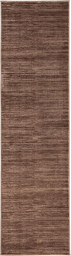 SAFAVIEH Vision Collection Runner Rug - 2'2" x 6', Brown, Modern Ombre Design, Non-Shedding & Easy to Clean, Ideal for Entryway, Foyer, Bedroom (VSN606E)