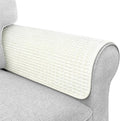 Couch Arm Covers, Sofa Arm Covers, Waterproof Armrest Cover for Sofa, Armchair, Loveseat, Headrest Cover, Non-Slip Recliner Arm Cover, Arm Chair Covers Set of 2 (Cream, 19"×19")