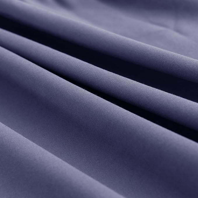 Navy Blue Bed Skirt King Size Ruffled Bed Skirt with Split Corners, King Bed Skirt 14 Inch Drop, King Size Bed Skirt Grey for Ruffled Bed Skirt with Split Corners, Bed Skirt King Size
