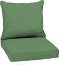 Arden Outdoor Deep Seat Cushion Set, 22 in x 24 in, Weather-Proof, Rain-Proof, Fade Resistant Patio Cushion Bright Moss Green Leala