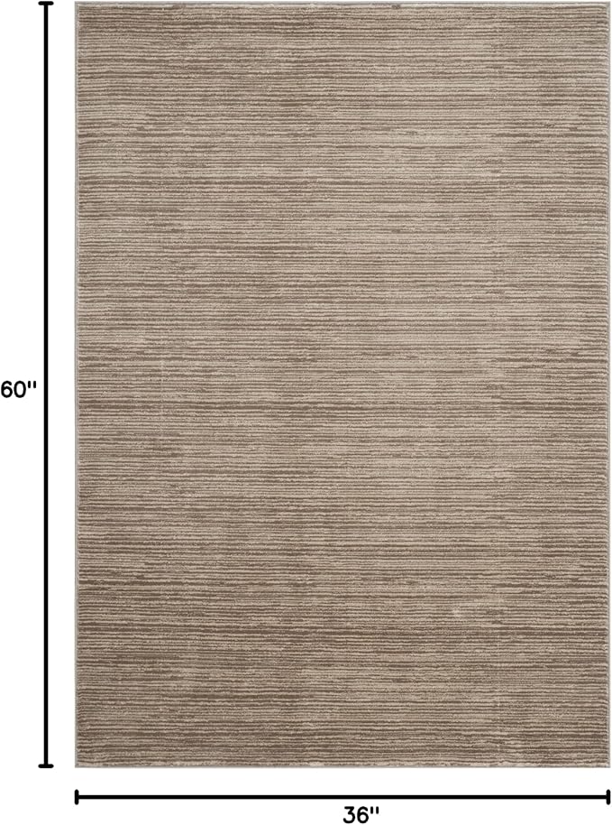 SAFAVIEH Area Rug 3x5 - Vision Collection - Light Brown, Modern Ombre Design, Non-Shedding & Easy to Clean, Ideal for Foyer, Entryway, Bedroom, Accent Space (VSN606C)