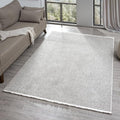 LUXE WEAVERS Solid Machine Woven Stone 6x9 Area Rug, Indoor Stain-Resistant Carpet