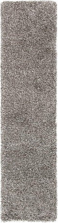 SAFAVIEH Milan Shag Collection Runner Rug - 2' x 22', Grey, Solid Design, Non-Shedding & Easy Care, 2-inch Thick Ideal for High Traffic Areas in Living Room, Bedroom (SG180-8080)