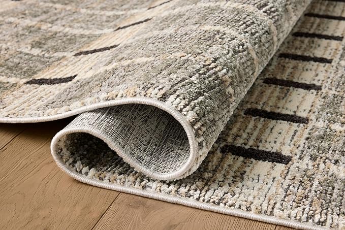 Loloi Jeremiah Brent Bleecker Collection BLE-04 Sage/Granite 9'-2" x 13' Area Rug