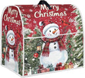 Merry Christmas Stand Mixer Cover Red Snowman Small Appliance Dust Covers For Kitchen Counter Washable Dustproof Cloth Cover for 4.5-5 Quart Mixers Christmas Kitchen Decor