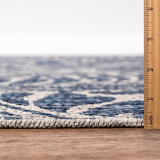 Keen Home Design Terrace Outdoor Runner Rug - 2x8 Washable Indoor/Outdoor Rug for Patio, Kitchen, Balcony, Beach, Garden, Deck and Porch, Size: 2'2"x7'7"