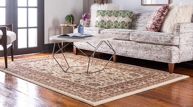 Unique Loom Voyage Collection Traditional Oriental Classic Intricate Design Area Rug (2' 2 x 3' 0 Rectangular, Ivory/Gold)
