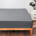 Hearth & Harbor Twin Size Quilted Fitted Mattress Pad Cover, 100% Waterproof Mattress Protectors, Deep Pocket Fitted Mattress Cover 8" - 21" (39" x 75", Gray)