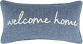 Levtex Home - Tobago - Decorative Pillow (12 x 24 in.) - Welcome Home - Blue and White