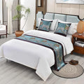 Bed Runner for Guest Room，Luxury Bed Runner，Wedding Bed Runner，Embroidered Bed Runner，Breathable Washable，Hotel Decor，Bed Decorations ，for Home Hotel Decorations(A,50 * 210cm)