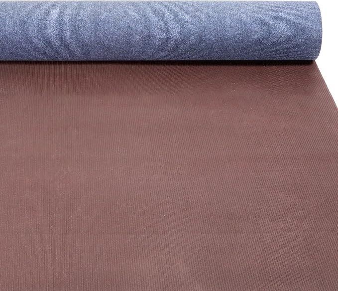 Marine Carpet,6 FT x 14 FT Blue-Gray Indoor Outdoor Carpet 0.2" Thick Boat Carpet with Water-Proof TPE Backing, Non-Slide Outdoor Marine Carpet Roll for Home, Patio, Porch, Deck