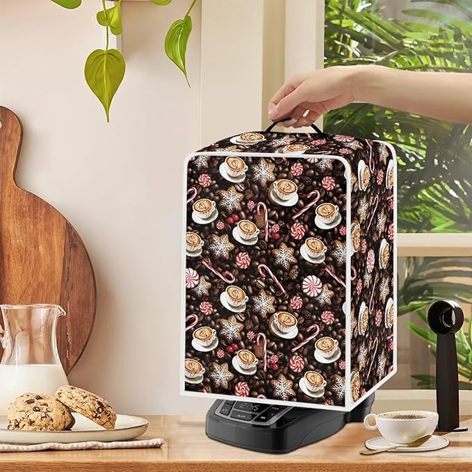 Mumeson Coffee Maker Cover, Dust Protection, Waterproof, Polyester, Coffee66