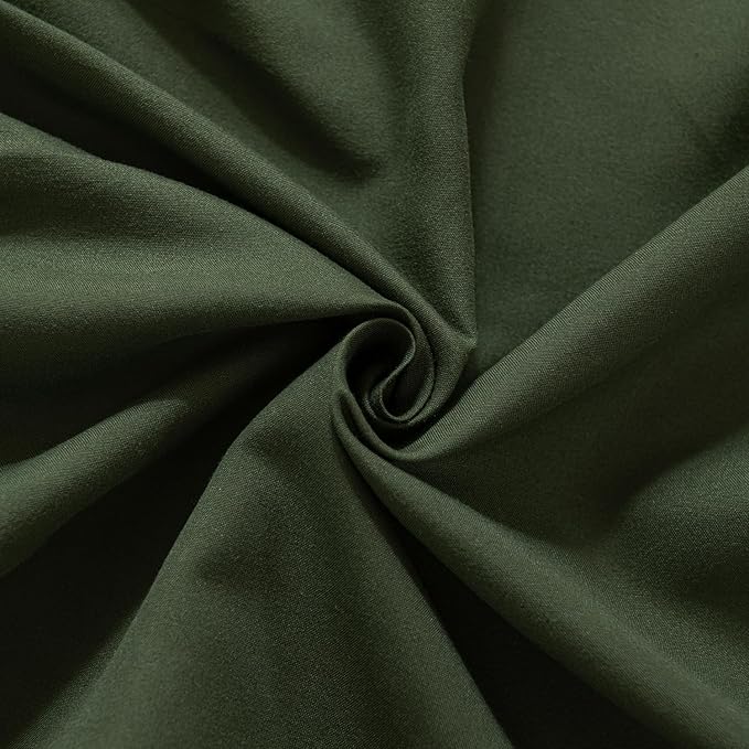 Bed Skirt King Size Ruffled Bed Skirts with Split Corners, 16 Inch Drop Dust Ruffle Bed Skirt with Platform, Green, King - 16" Drop