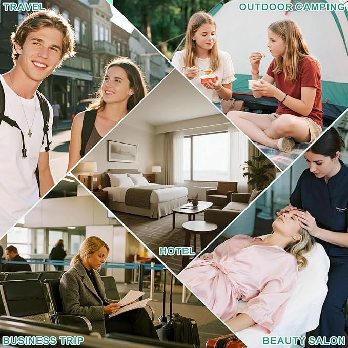 Disposable Bed Sheets 4-Pack | 16-Piece Set (87"x87" Bed Sheet, 95"x87" Quilt Cover, 20"x32" Pillow Case x2) Hotel & Travel Essentials Portable & Hygienic (Disposable Bed Sheets (4 Pack))