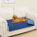 Smiry Waterproof Dog Bed Cover Blanket, Soft Reversible Pet Blanket, Washable Leakproof Cats Dogs Couch Cover for Sofa, Couch, Furniture, Plaid (30x53 Inch, Navy/Blue)