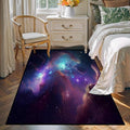 Galaxy Area Rug Bedroom Living Room for Girls Kids Boys Large Carpet Nebula Vortex Throw Rugs Purple Blue Cloud Floor Mat 71 in x 47 in