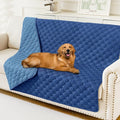 Smiry Waterproof Dog Bed Cover Blanket, Soft Reversible Pet Blanket, Washable Leakproof Cats Dogs Couch Cover for Sofa, Couch, Furniture, Plaid (52x82 Inch, Navy/Blue)