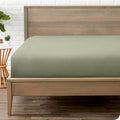 Bare Home Fitted Bottom Sheet Full Size - Premium 1800 Microfiber - Ultra-Soft Hotel Luxury - Deep Pocket - Durable and Long Lasting (Full, Sage)