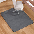 Blvornl Office Chair Mat for Hardwood Floor and Low Pile Carpet, 47" x 60" Corduroy Surface Desk Rolling Chair Mat for Hard Floors, Heavy Duty Carpeted Floor Protector Rug for Home Office, Dark Grey