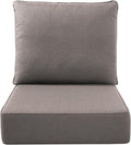 Luxury Outdoor Seat Cushion Set-22 x 24 x 6 Inch Outdoor Chair Cushions with Water Resistant & Removable Cover Outdoor Cushions for Patio Furniture Chair Sofa Couch