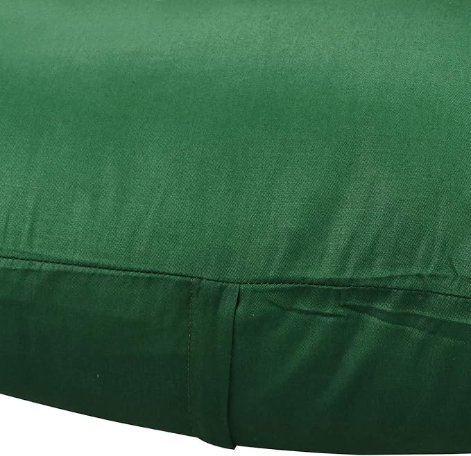 4-Pack 100% Cotton Comfortable Solid Decorative Throw Pillow Case Square Cushion Cover Pillowcase Sublimation Blank Pillow Covers(Cover Only,No Insert) (22x22 inch/ 55x55cm, Christmas Green)