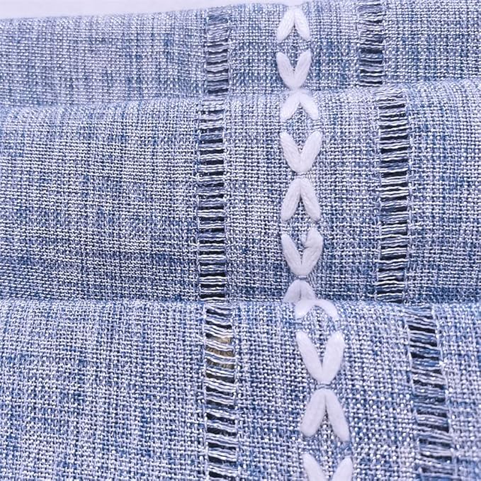 Simple Bedside Table Tassel Cover Cloth, Tablecloth Towel, Suitable for TV Microwave Washing Machine Refrigerator Dust (15.7 * 35.4 inches,Grey Blue)