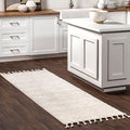 nuLOOM Kerry Cream, 2'8" x 8', Geometric, Soft and Cozy, High Traffic, Stain Resistant, Easy Clean, Durable Runner for Bedroom, Living Room, Dining Space, Den, Foyer, Entryway