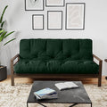 Royal Sleep Products by The Futon Factory 6 inch Foam Futon Mattress - Solid Hunter Green Cover - Twin Size - CertiPUR Certified Foams - Made in USA - Replacement Mattress - (Frame not Included)