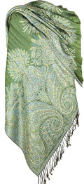 Achillea Big Paisley Pashmina Shawl Wrap for Women – Elegant Scarf for Weddings, Evening Dresses, Festivals & Daily Wear