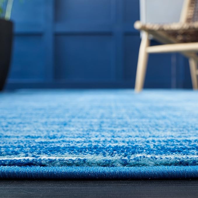 SAFAVIEH Vision Collection Runner Rug - 2'2" x 14', Blue, Modern Ombre Design, Non-Shedding & Easy to Clean, Ideal for Foyer, Hallway, Bedroom (VSN606M)