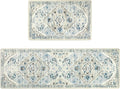 Ileading Anti Fatigue Kitchen Rugs Sets of 2 Cushioned Kitchen Mats for Floor Waterproof Kitchen Mat Set Non Slip Comfort Standing Mat for Kitchen, Office, Sink, Laundry