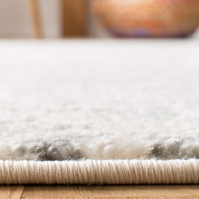 SAFAVIEH Tulum Collection Runner Rug - 2' x 13', Ivory & Grey, Moroccan Boho Tribal Design, Non-Shedding & Easy to Clean, Ideal for Living Room, Hallway, Foyer, Bedroom (TUL272A)