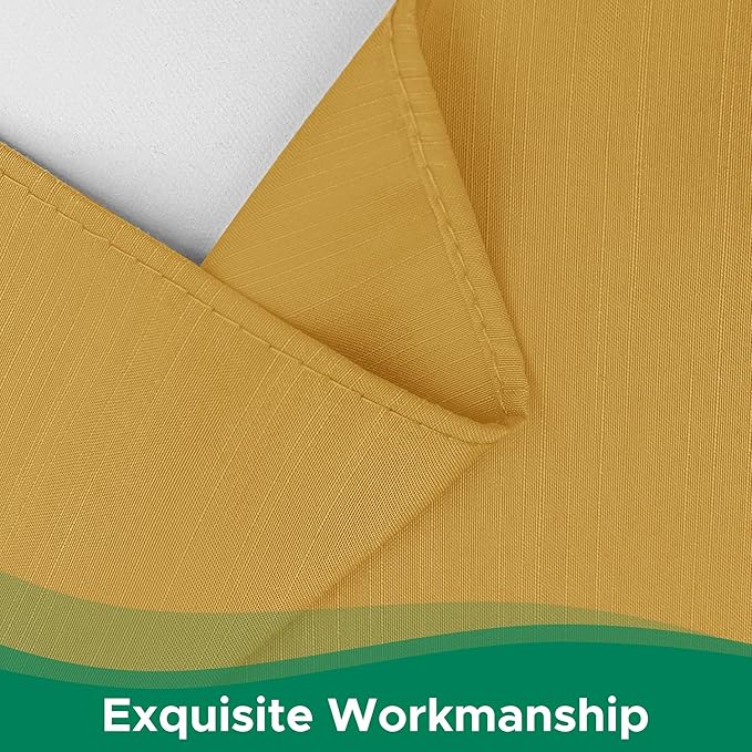 Biscaynebay Wrap Around Bed Skirts for King & Cal King Beds 14" Drop, Christmas Gold Adjustable Elastic Dust Ruffles Easy Fit Wrinkle Resistant Silky Luxurious Fabric Machine Washable