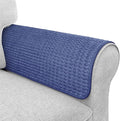 Couch Arm Covers, Sofa Arm Covers, Waterproof Armrest Cover for Sofa, Armchair, Loveseat, Headrest Cover, Non-Slip Recliner Arm Cover, Arm Chair Covers Set of 2 (Navy Blue, 23"×19")