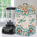 Dragonfly Floral Blender Dust Cover, Stand Mixer, Coffee Maker, Food Processor Cover, Water Resistant, Polyester Blend, Easy Clean Various Colorful Flowers