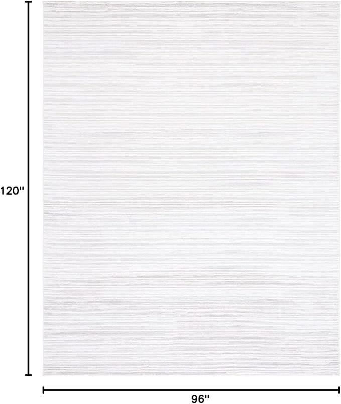 SAFAVIEH Area Rug 8x10 - Vision Collection - Large - Ivory & Grey, Modern Ombre Design, Non-Shedding & Easy to Clean, Ideal for Living Room, Bedroom, Dining Space (VSN606K)