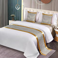 Bed Runner for Guest Room，Luxury Bed Runner，Wedding Bed Runner，Embroidered Bed Runner，Breathable Washable，Hotel Decor，Bed Decorations ，for Home Hotel Decorations(E,50 * 180cm)