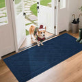 BEQHAUSE Dirt Trapper Door Mat 24" x 60", Doormat Non-Slip Entryway Rugs Washable, Dog Door Mat Stain Resistant and Absorbent Welcome Floor Mat for Front Back Door, Muddy Wet Shoes & Paws, Navy Blue