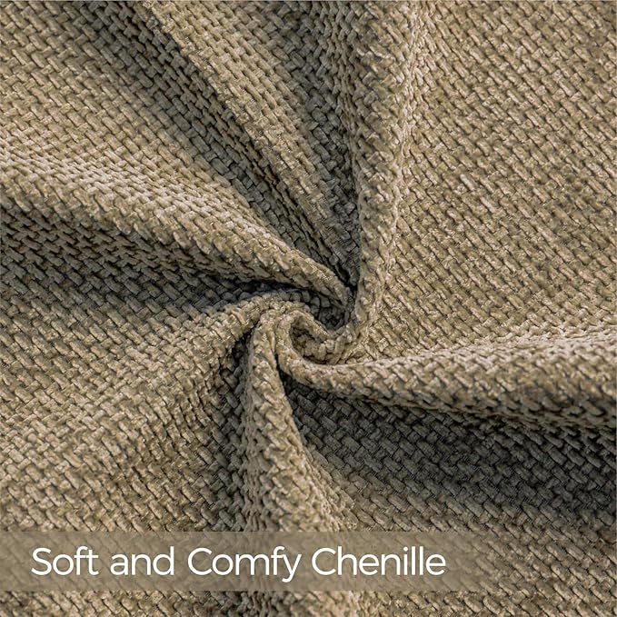 a moment Brown Chenille Throw Pillow Covers 20x20 Inch Pack of 2 Modern Decorative Throw Pillow Covers Farmhouse Cross Covers Home Decor for Sofa Bedroom Living Room