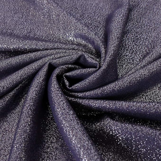 LMVERNA Women's Sparkling Metallic Soft Pashmina Shawls and Wraps Scarf in Solid Colors