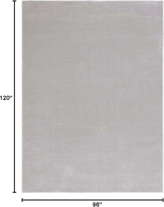 SAFAVIEH Area Rug 8x10 - Revive Collection - Large - Grey, Solid Pattern, Non-Shedding & Easy Cleaning, Ideal for Living Room, Bedroom, Office, Dining Space (REV102F)