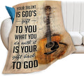 Guitar Music Blanket Guitar Gifts for Girls Women Men Music Throw Blanket Guitar Blanket for Kids Adults Soft Warm Cozy Fleece Blanket for Couch Sofa Bed 50"x60"