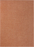 TOWN & COUNTRY BASICS Pax Herringbone Textured Solid Everwash® Washable Area Rug, Low Pile, Non-Slip Backing, Easy Clean Pet & Family Friendly Rug, Rust, 9'10"x14'