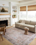 Loloi Adrian Collection ADR-05 Sunset/Charcoal 5'-0" x 7'-6", .19" Thick Area Rug