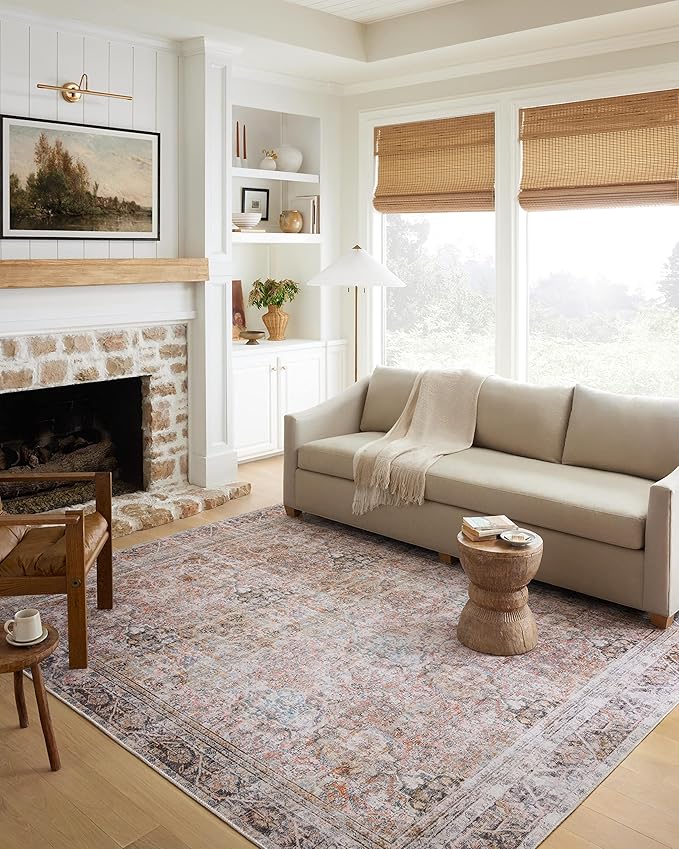 Loloi Adrian Collection ADR-05 Sunset/Charcoal 2'-3" x 3'-9", .19" Thick Accent Rug
