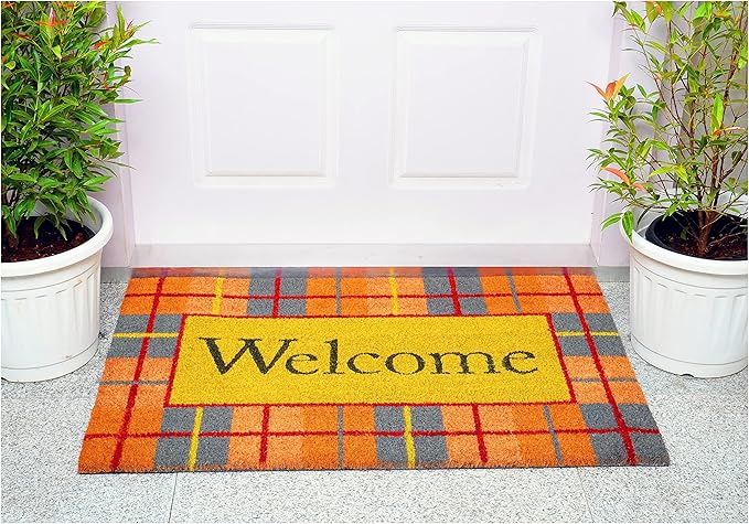 Calloway Mills Fall Plaid Doormat (Multi, 24" x 36" x 0.60")