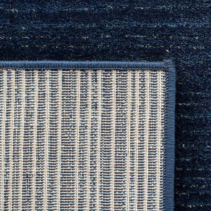 SAFAVIEH Vision Collection Area Rug - 12' Square, Navy, Modern Ombre Design, Non-Shedding & Easy to Clean, Ideal for Living Room, Bedroom, Dining Space (VSN606N)