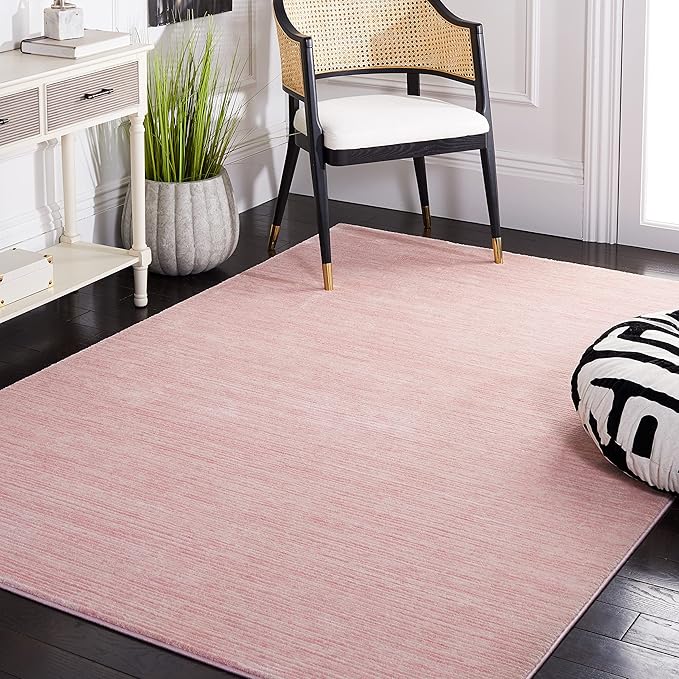 SAFAVIEH Vision Collection Area Rug - 5'1" x 7'6", Pink, Modern Ombre Design, Non-Shedding & Easy to Clean, Ideal for Living Room, Bedroom, Dining Space (VSN606U)
