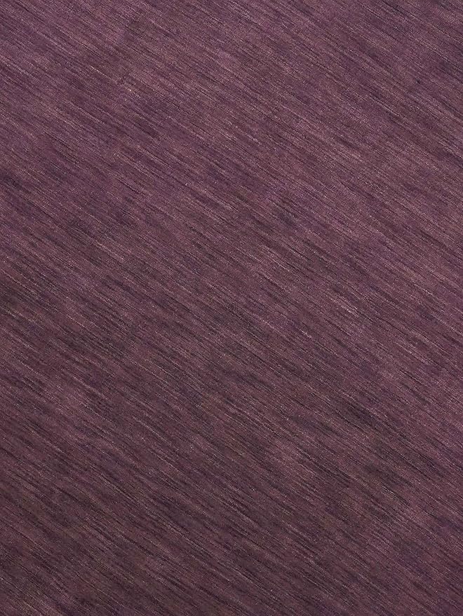 Hand Knotted Loom Wool ECO-Friendly Area Rugs - 10'x10', Round, Purple Color, Solid Plain Design, High Pile Thick Handmade Anti Skid Area Rugs for Living Room, Bed Room (L00111)